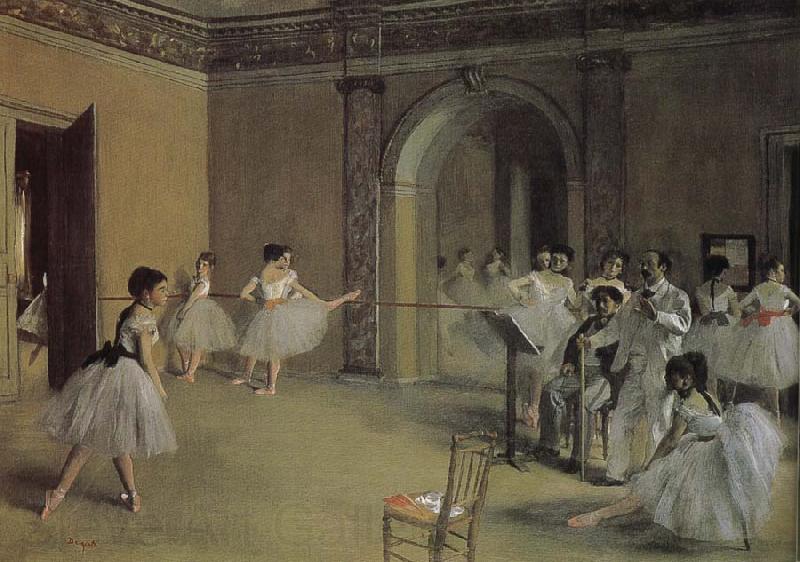 Edgar Degas Opera-s dry running hall